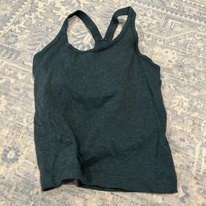Lululemon Ribbed Tank 6 Green Ebb to Street